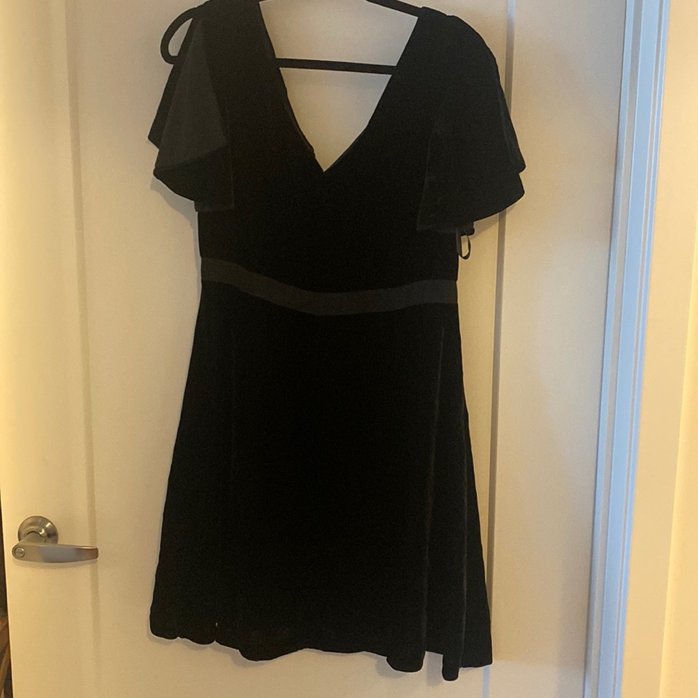 Black velvet Ann Taylor dress